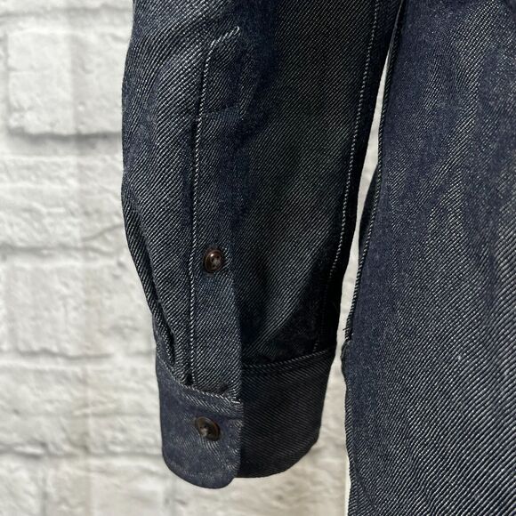 Pendleton x Levi Strauss Black Wool Button Up Shirt Men's Small San Francisco - Picture 7 of 12